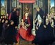 France / Belgium: The Virgin and Child between St James and St Dominic above a Konya-style Turkish carpet, Hans Memling, c. 1485
